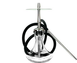 HONEY SIGH - Mini Force Elegant - Clear Bowl - HOOKAH BLACK