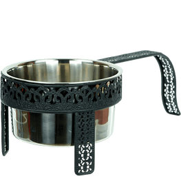 KAYA Kohlekorb / Kohlenbehälter Oriental - HOOKAH BLACK