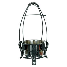KAYA Kohlekorb / Kohlenbehälter Oriental Groß - HOOKAH BLACK