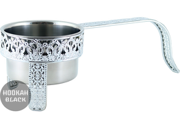 Kohlekorb / Kohlenbehälter Oriental Flach - HOOKAH BLACK