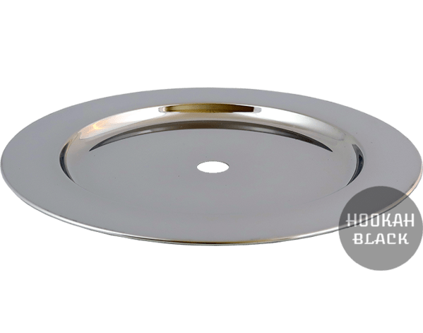 Mata Leon MLZ107 matter Kohleteller für Shisha Silver - 24 cm Ø Mata Leon MLZ107 matter Kohleteller für Shisha Silver - 24 cm Ø - HOOKAH BLACK