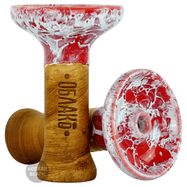OBLAKO Phunnel M Tabakkopf - Marble Red - HOOKAH BLACK SHOP Kaufen