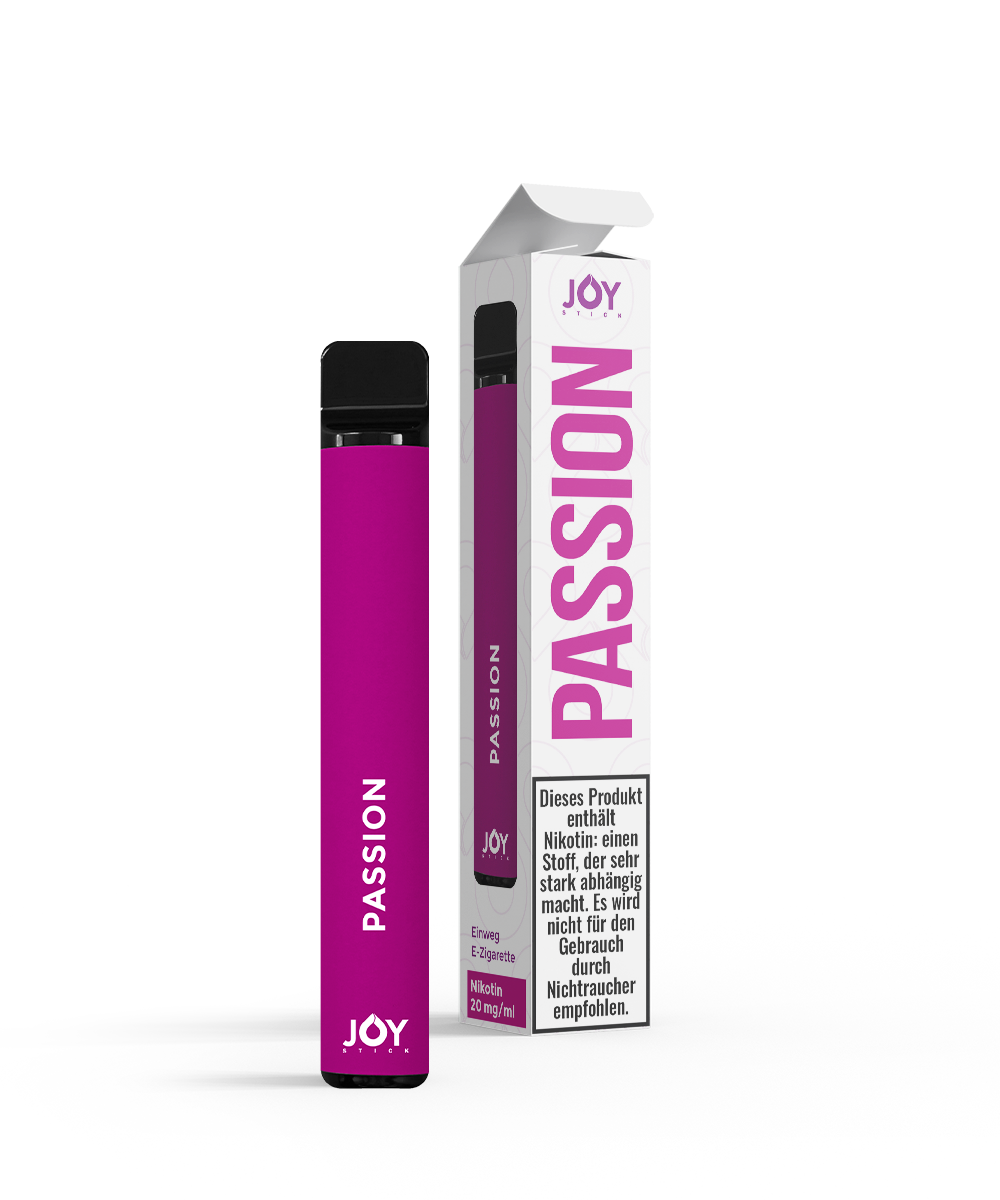 JOY Stick PASSION - Passion Fruit - Einweg E-Zigarette JOY Stick PASSION - Passion Fruit - Einweg E-Zigarette, E-Shisha