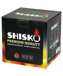SHISKO Premium Kokoskohle 26mm, Naturkohle 1Kg