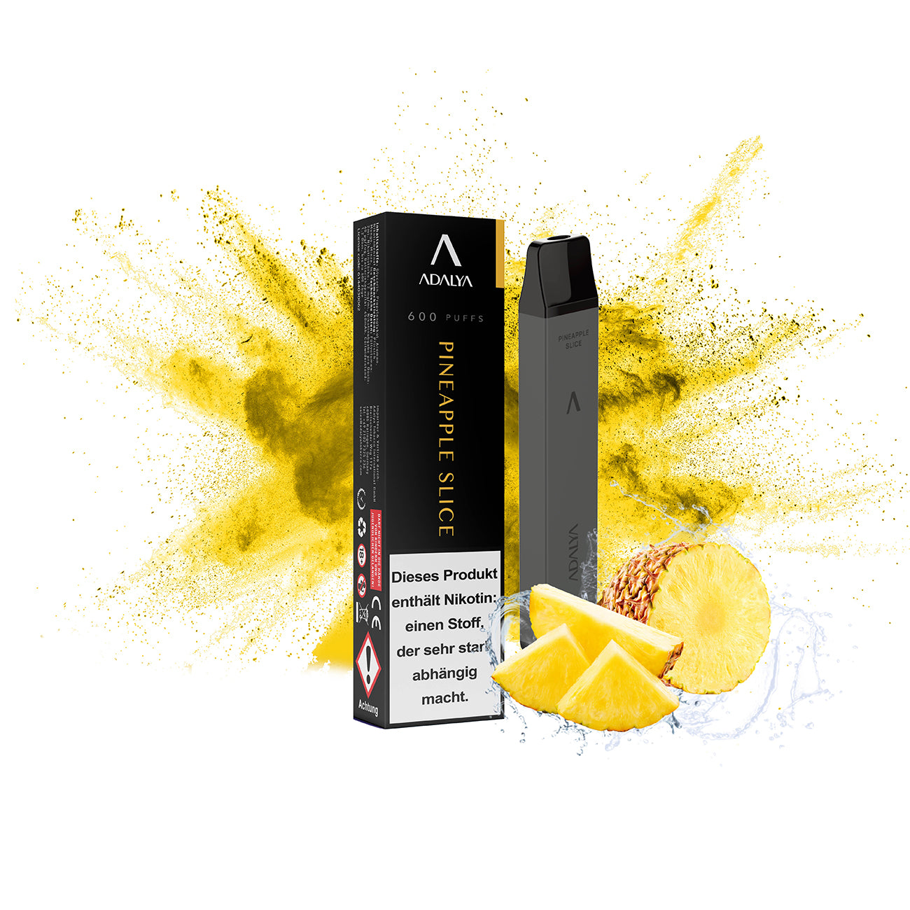 ADALYA Vape - PINEAPPLE SLICE - Einweg E-Zigarette ADALYA Vape - PINEAPPLE SLICE - Einweg E-Zigarette