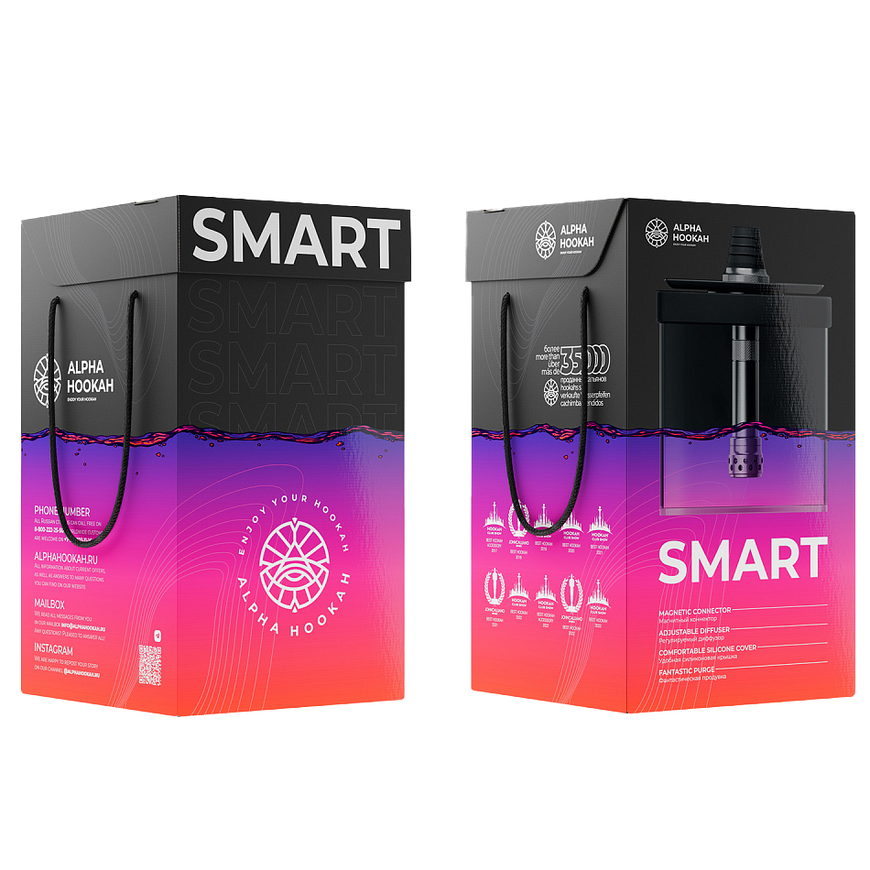 ALPHA Hookah - SMART EXZO Tribal ROSE box