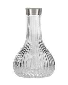 ALPHA Hookah - TWISTLOCK SILVER - Drop Bowl Transparent