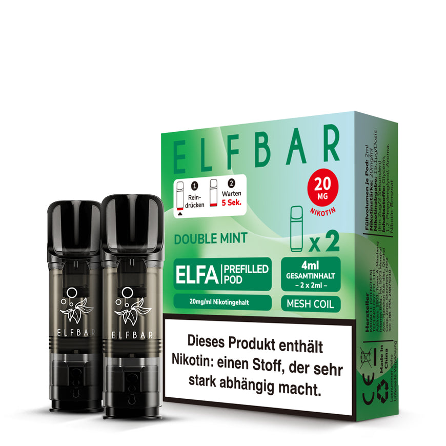 ELFBAR ELFA POD 2er Pack - Double Mint
