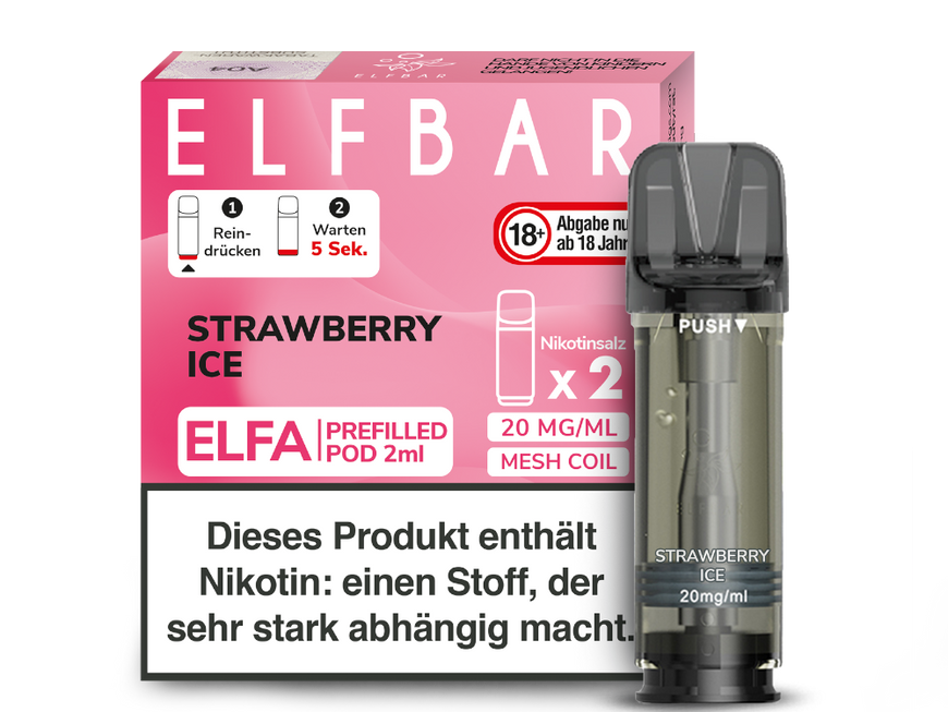 ELFBAR ELFA POD 2er Pack - Strawberry Ice