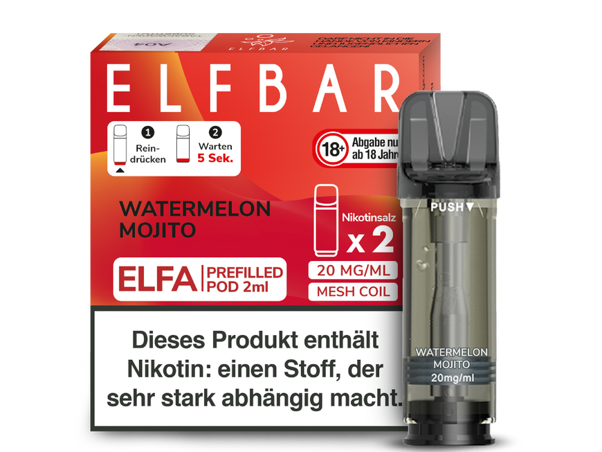 ELFBAR ELFA POD 2er Pack - Watermelon Mojito