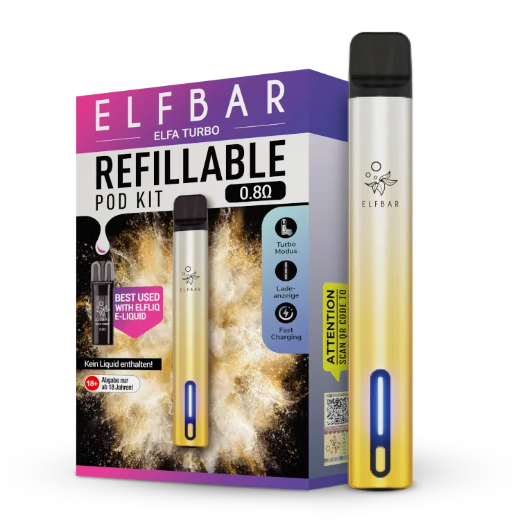 ELFBAR ELFA Turbo POD KIT Basisgerät - Aurora Gold