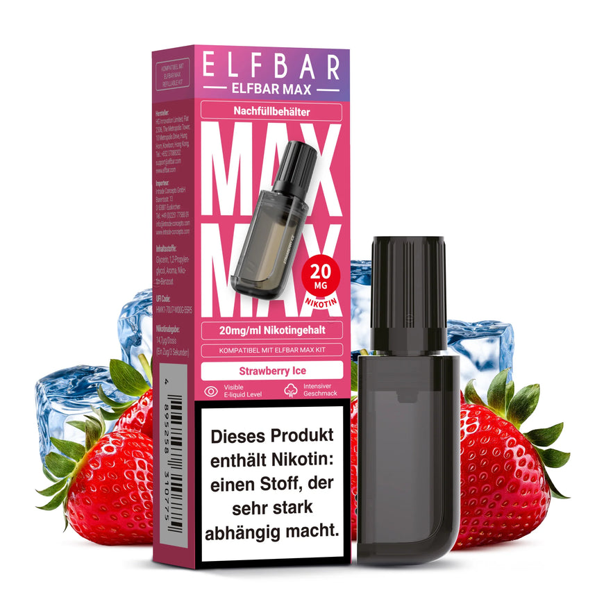 ELFBAR MAX Nachfüllbehälter Strawberry Ice