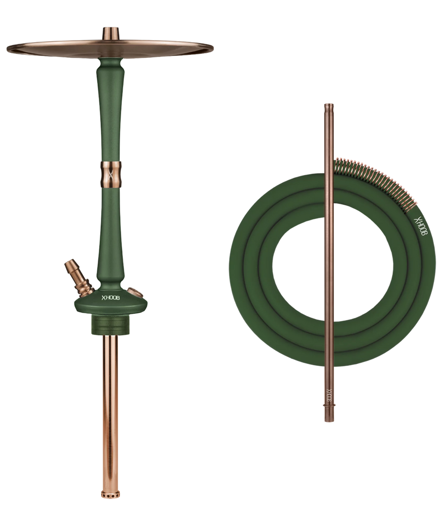 HOOB Hookah Go British Racing Green x Bronze