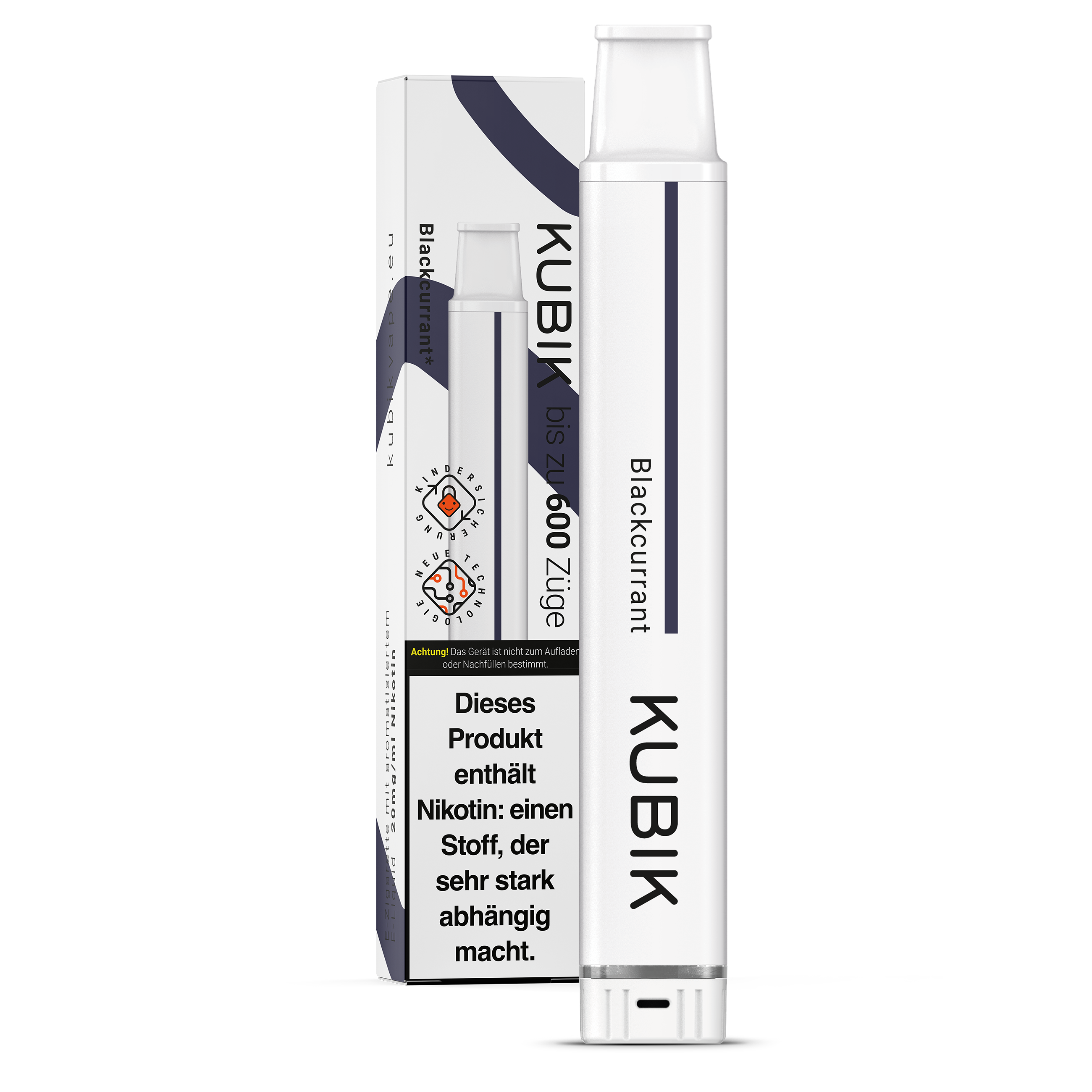 KUBIK Vape - BLACKCURRANT - Einweg E-Zigarette