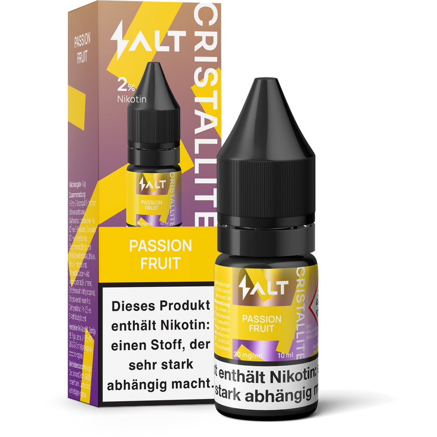 SALT CRISTALLITE Liquid 10ml - Passion Fruit