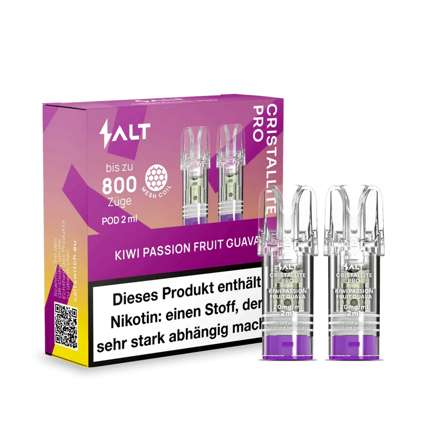 SALT CRISTALLITE PRO Pod 2er - Kiwi Passion Fruit Guava