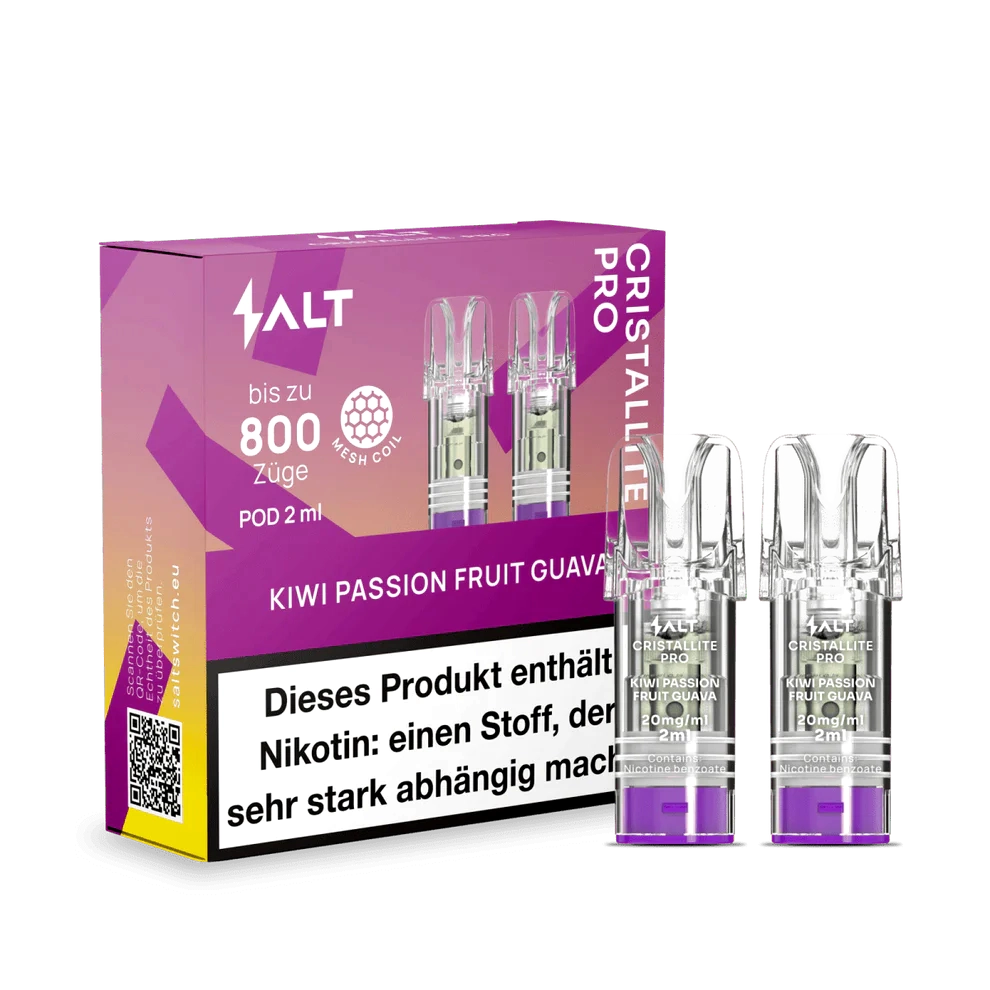 SALT CRISTALLITE PRO Pod 2er - Kiwi Passion Fruit Guava