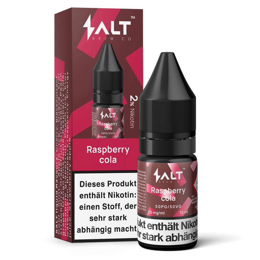 SALT Liquid 10ml - Raspberry Cola