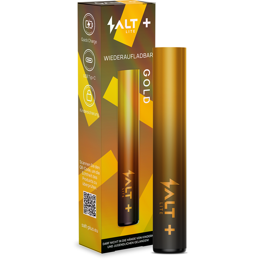 SALT Plus Lite Akku - Gold - Mehrweg Basisgerät