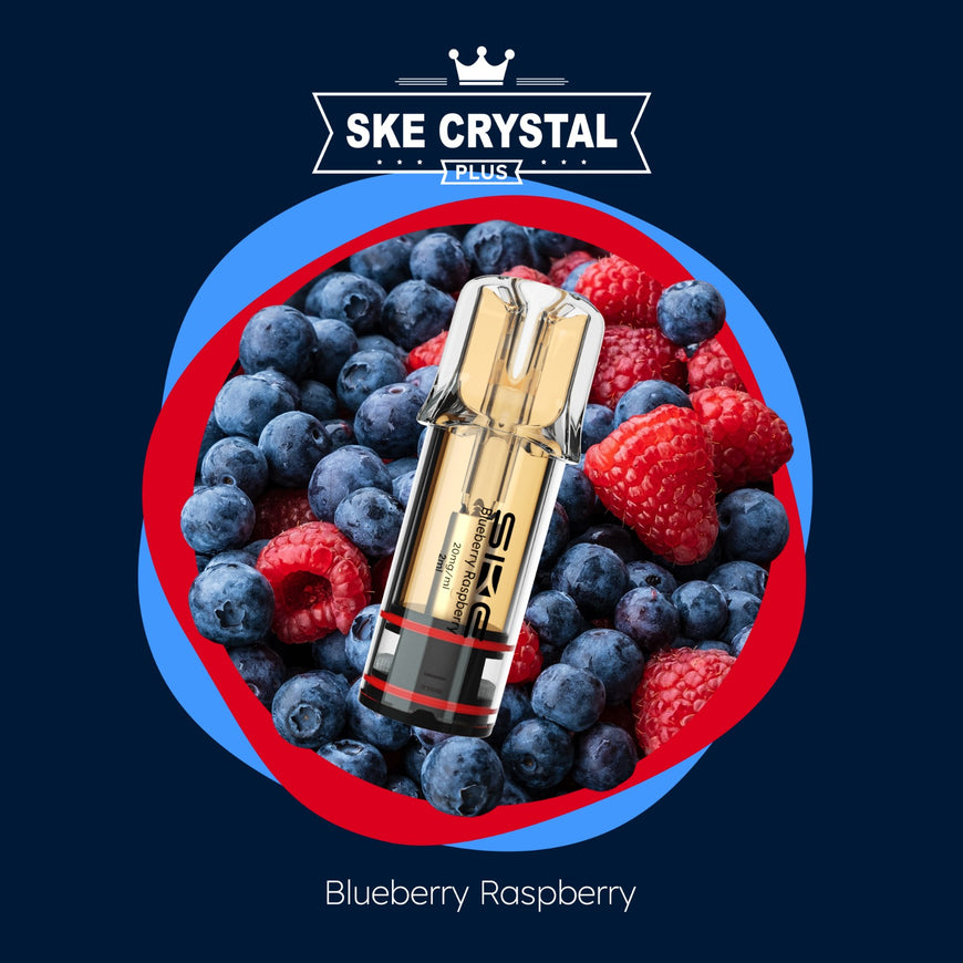 SKE CRYSTAL Plus POD 2er - Blueberry Raspberry