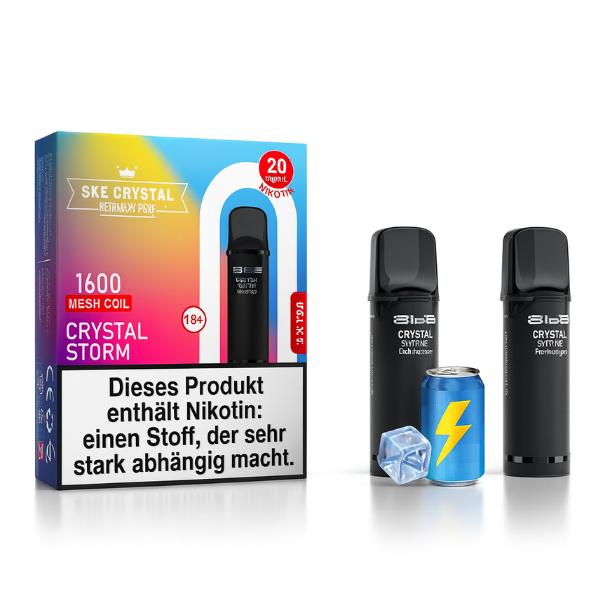 SKE Crystal Pro Pods 800 - Crystal Storm