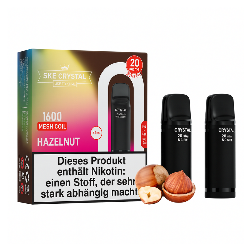SKE Crystal Pro Pods 800 - Hazelnut