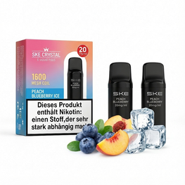 SKE Crystal Pro Pods 800 - Peach Blueberry Ice