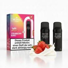 SKE Crystal Pro Pods 800 - Strawberry Cream
