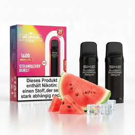 SKE Crystal Pro Pods 800 - Watermelon Ice