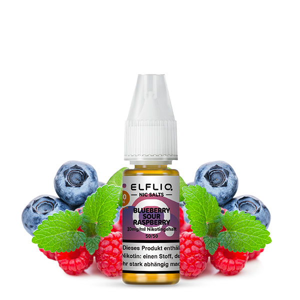 ELFBAR Elfliq eLiquid 10ml - Blueberry Sour Raspberry