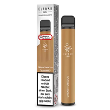 ELF BAR 600 CREAM TOBACCO - Einweg E-Zigarette