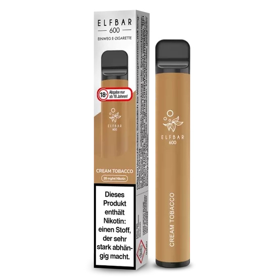 ELF BAR 600 CREAM TOBACCO - Einweg E-Zigarette