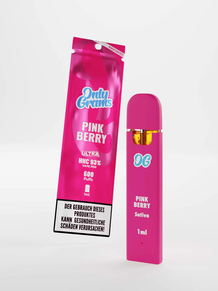 Only Grams HHC Vape - 93% HHC - Pink Berry