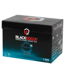 BLACK COCO`s 1kg CIRCLES4 Kokosnuss, Naturkohle, BOX