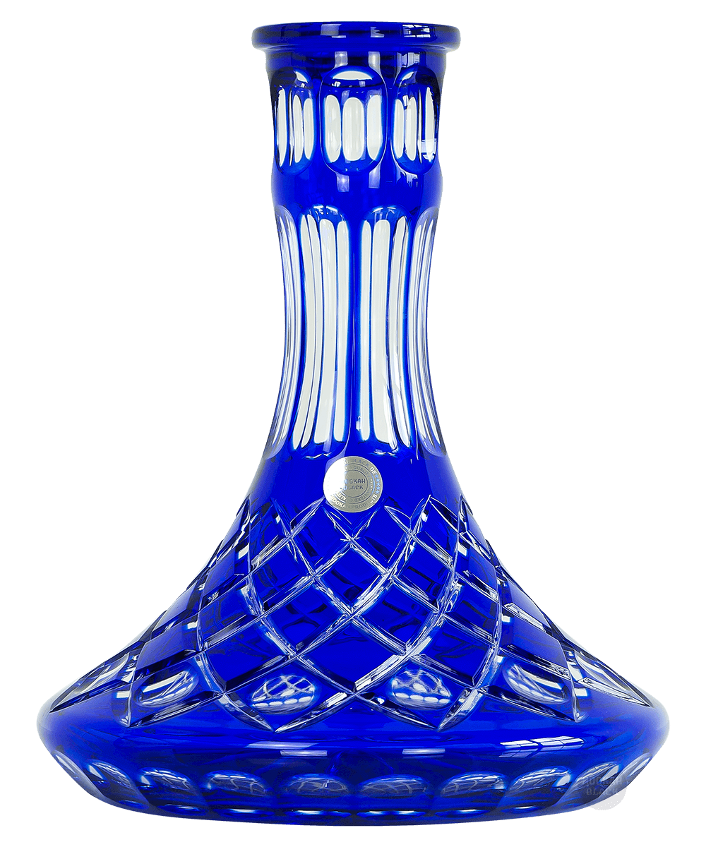 HOOKAH BLACK Crystal Blue - Kristallglas Tradi Steck-Bowl für Shisha - HOOKAH BLACK SHOP Kaufen