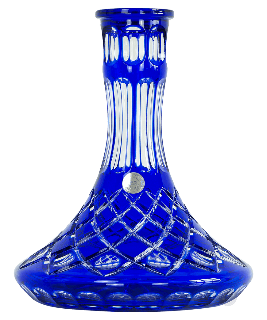 HOOKAH BLACK Crystal Blue - Kristallglas Tradi Steck-Bowl für Shisha - HOOKAH BLACK SHOP Kaufen