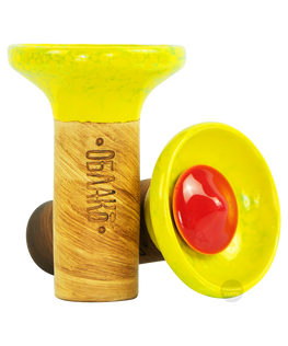 OBLAKO FLOW - Red on Marble Yellow/Green
