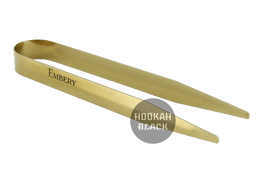 Embery Kohlezange Edelstahl 205mm - Titanium Beschichtung in Gold - HOOKAH BLACK SHOP Kaufen