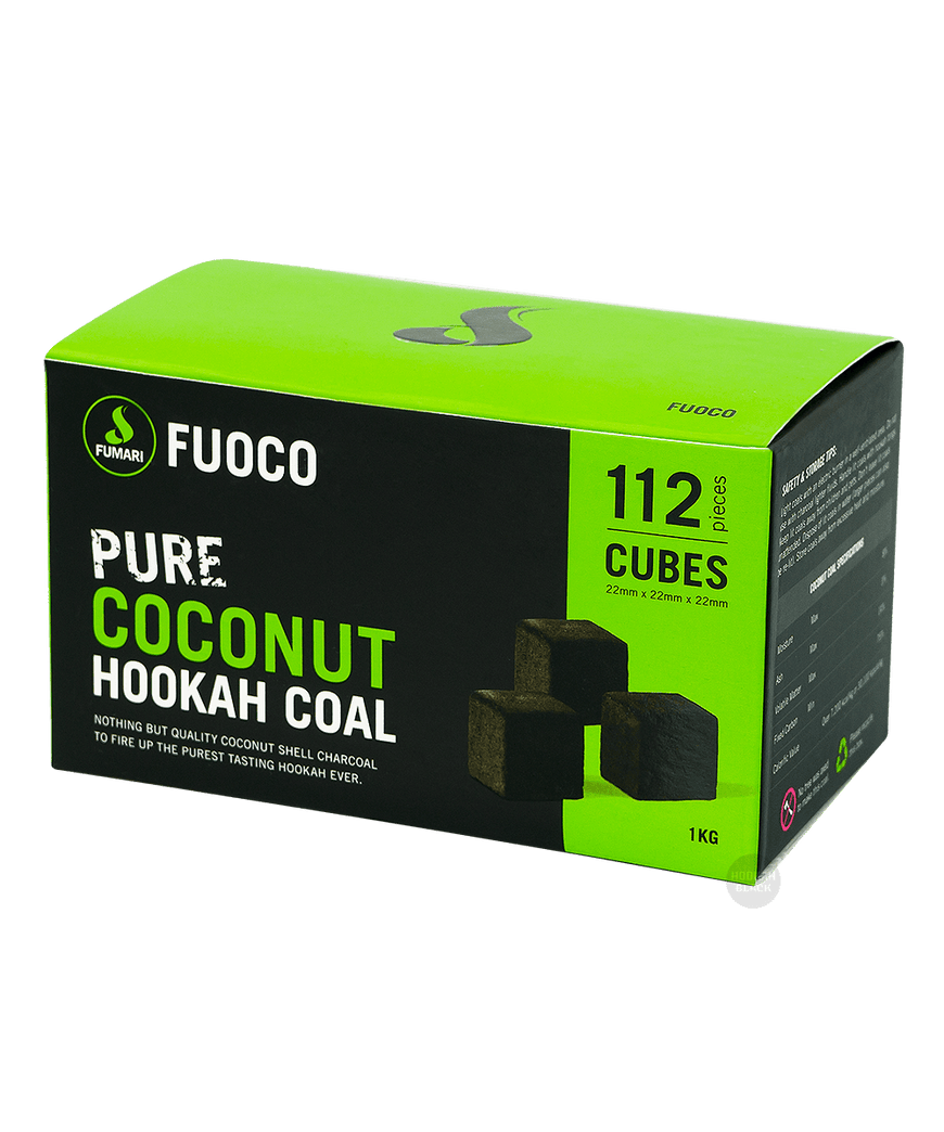 FUMARI Fuoco Kokoskohle 22mm Naturkohle 1kg - Shisha Kohle - HOOKAH BLACK SHOP Kaufen