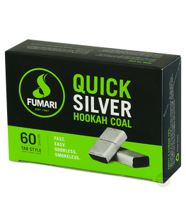 FUMARI QUICK SILVER Hookah Kohle 60 STÜCK - Shisha Kohle - HOOKAH BLACK SHOP Kaufen