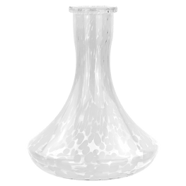 HB CRAFT Ersatzglas Weiß Dotted Bowl für Shisha ohne Gewinde - HOOKAH BLACK