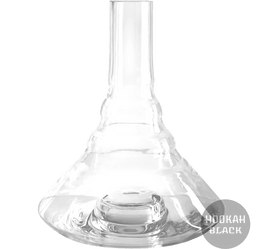 KAYA 635CE Clear Ersatzglas, Glas Bowl für ELOX Shisha ohne Gewinde - HOOKAH BLACK