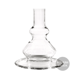 Kaya Clear ELOX 480 BORO Ersatzglas Glas Bowl für Shisha ohne Gewinde - HOOKAH BLACK