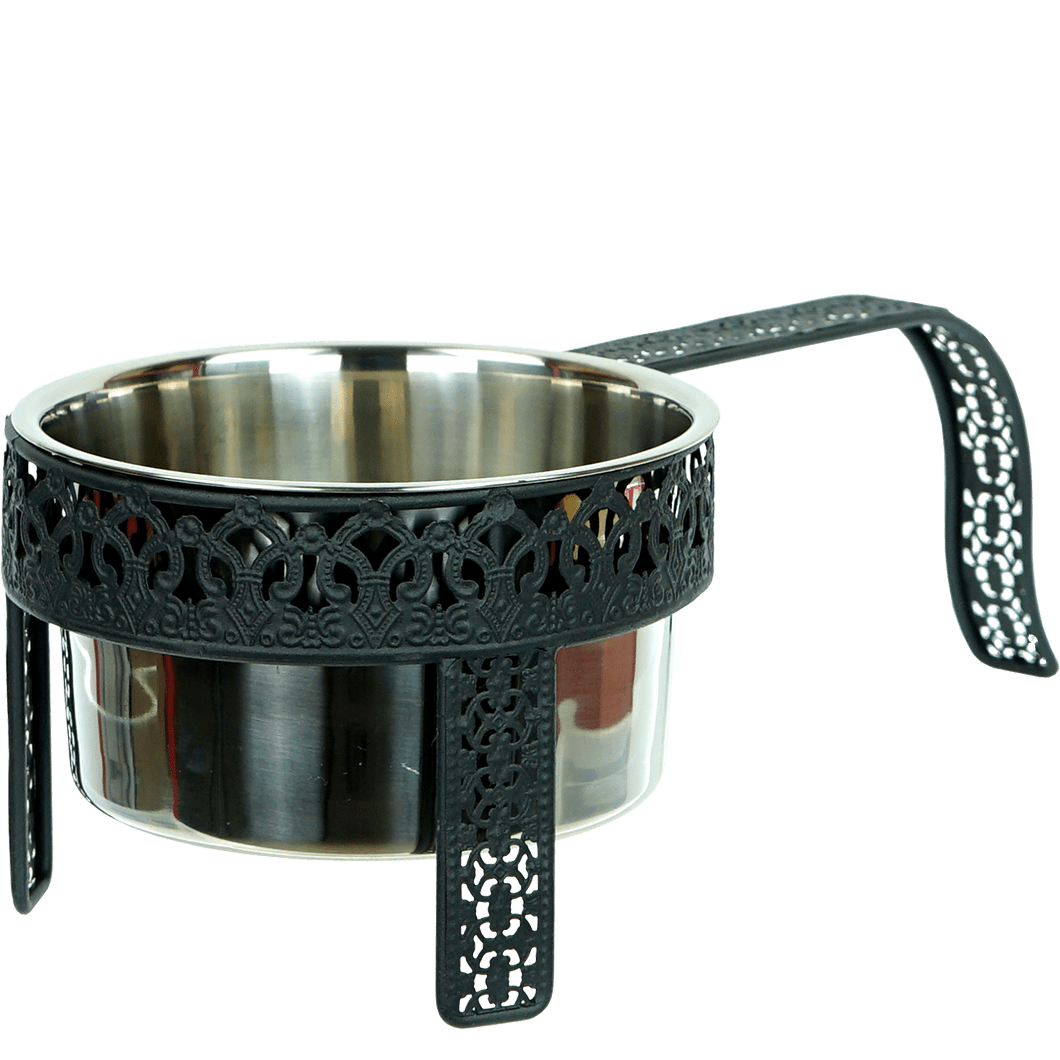 KAYA Kohlekorb / Kohlenbehälter Oriental - HOOKAH BLACK