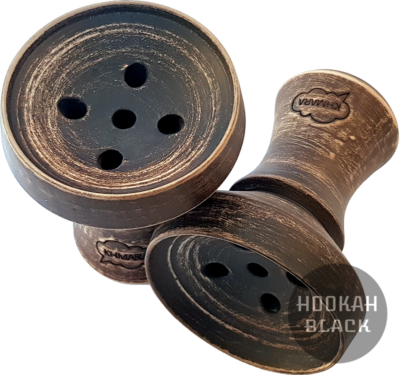 KHMARA TT1 Vintage - Braun Handgefertigte Tabakkopf - HOOKAH BLACK