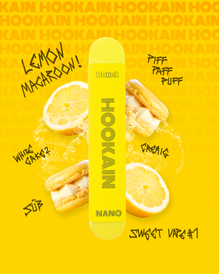 HOOKAIN - Nano X - Lemon Macaroon - Einweg E-Zigarette