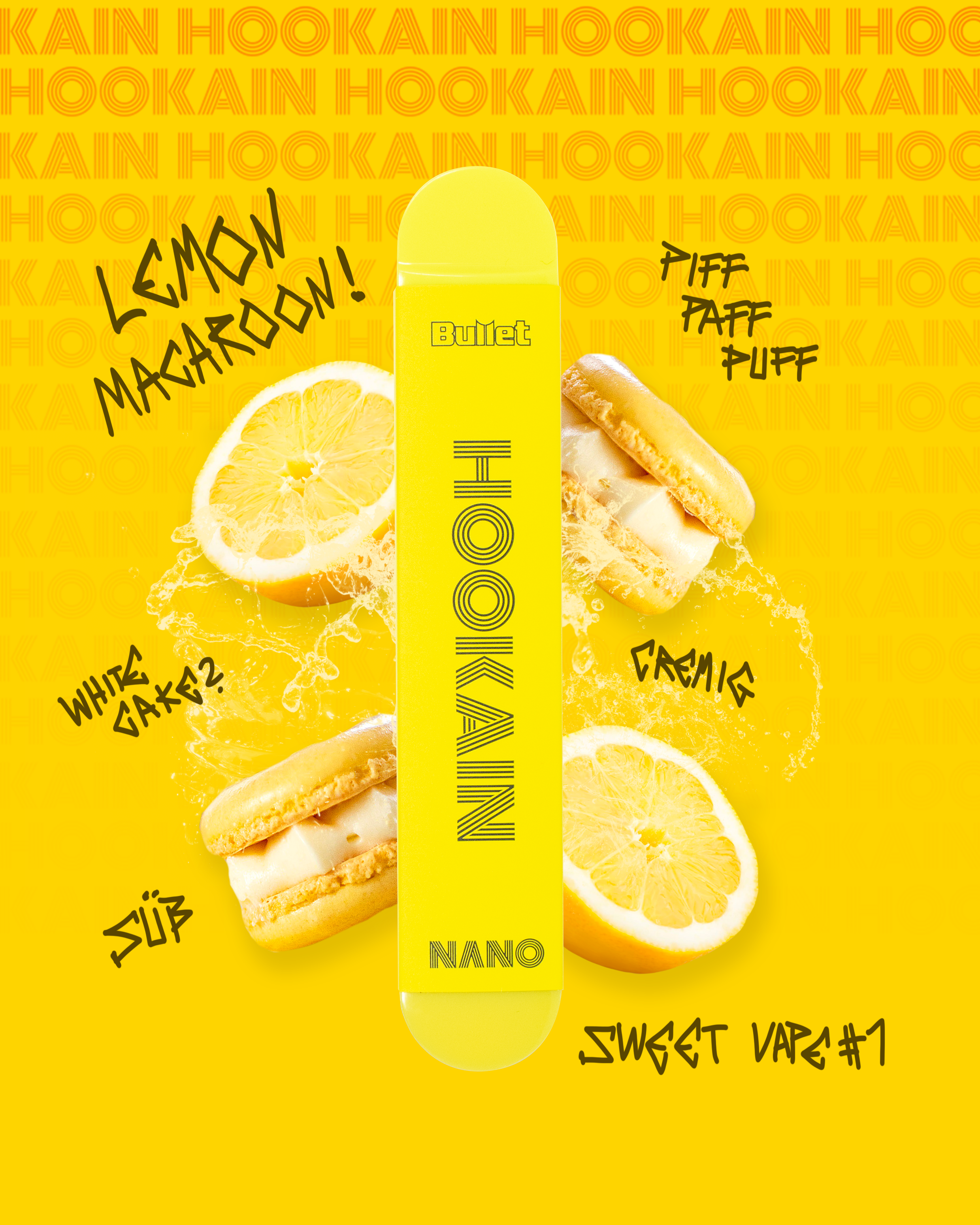HOOKAIN - Nano X - Lemon Macaroon