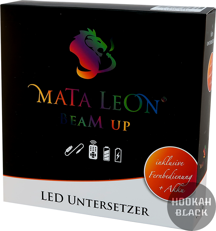 Mata Leon BeamUp 15cm - Shisha LED Untersetzer - HOOKAH BLACK