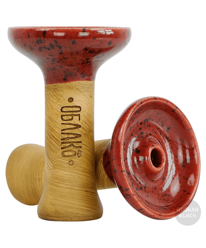 OBLAKO Phunnel M Glazed Tabakkopf - Red Black - HOOKAH BLACK SHOP Kaufen