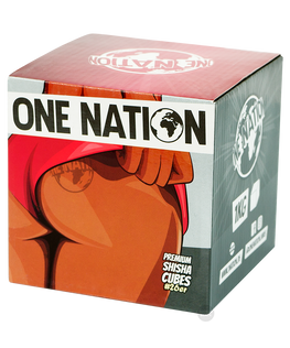 ONE NATION Premium Shisha Cubes 26er, 26mm Naturkohle 1kg